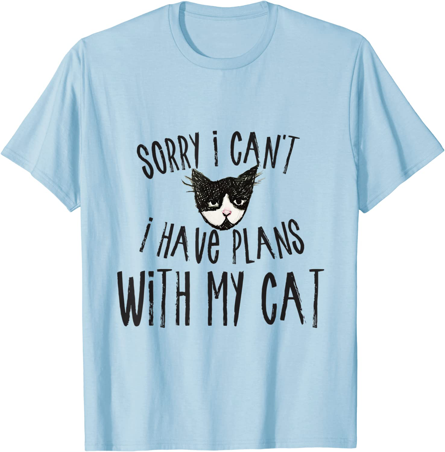 Sorry I can't I have plans with my Cat T-Shirt Arts & Entertainment > Party & Celebration > Gift Giving Caterpillar Baby Blue Men 2XL