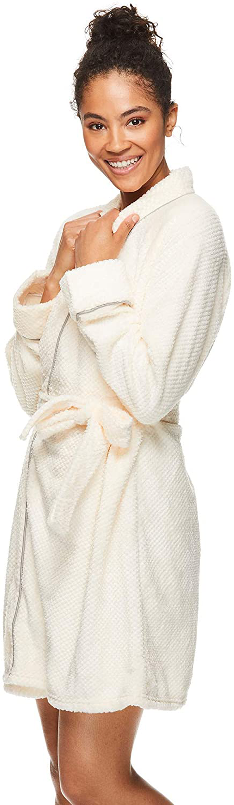 Tahari Womens Super Soft and Comfortable Warm Fleece Pajama Lounge Robe Bathrobe Apparel & Accessories > Clothing > Sleepwear & Loungewear > Robes Kylie Max   