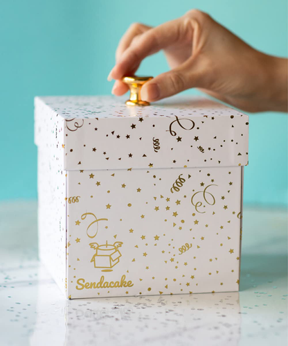 Send a Cake Explosion Box Gift with Flying Butterfly Surprise- Birthday, Holiday, Special Occasion – Birthday Treat for Women, Men, Adults, Kids Arts & Entertainment > Party & Celebration > Gift Giving Send A Cake   