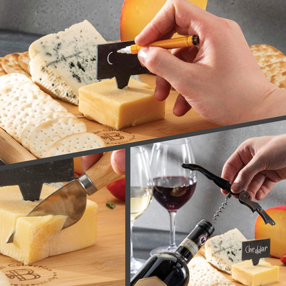 Cheese Board and Knife Set - Unique Gift for Wedding, Housewarming, Bridal Shower, Birthday Arts & Entertainment > Party & Celebration > Gift Giving Bambüsi   