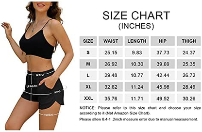 OFEEFAN Womens Athletic Shorts Running Dolphin Shorts with Pockets and Drawstring Apparel & Accessories > Clothing > Shorts Kylie Max   
