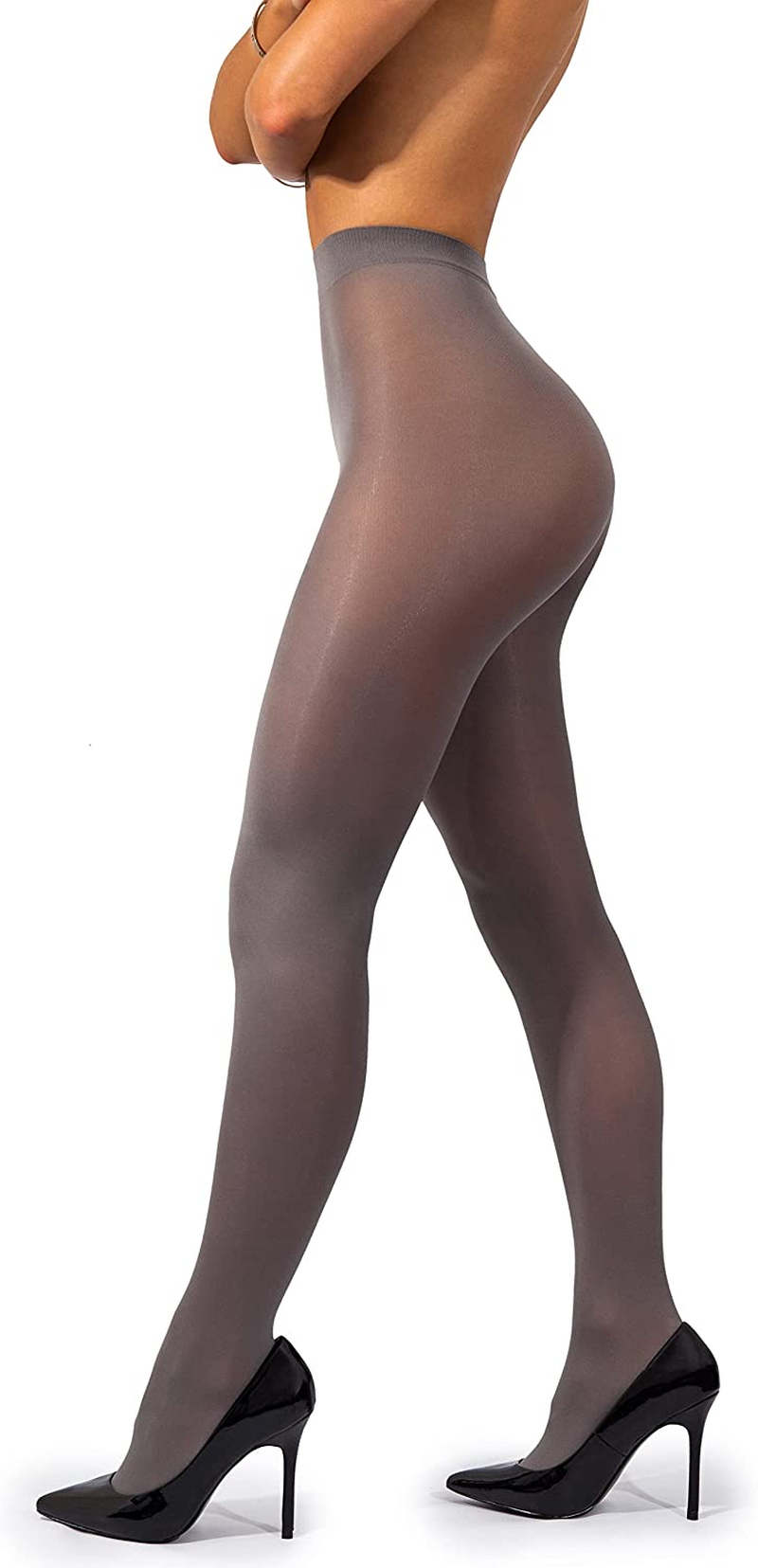 Sofsy Opaque Microfibre Tights for Women - Invisibly Reinforced - Footed Pantyhose High Waist for Women 40Den [Made in Italy] Apparel & Accessories > Clothing > Underwear & Socks > Shapewear KYLIE MAX   
