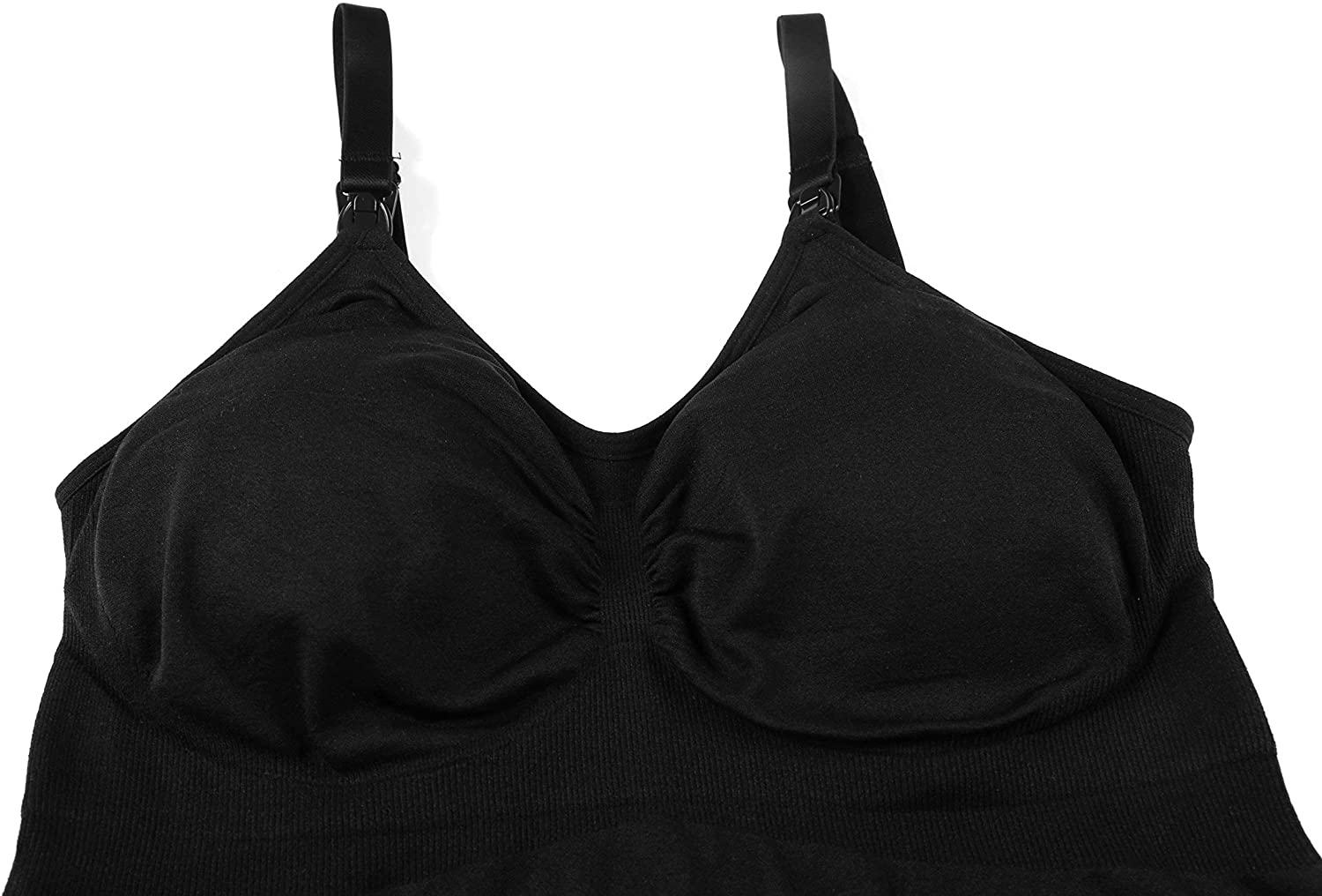 HOFISH Women'S Breast Feeding Tops,Maternity Nursing Cami with Build in Shelf Bra 3Pack Apparel & Accessories > Clothing > Activewear Kylie Max   