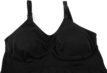 HOFISH Women'S Breast Feeding Tops,Maternity Nursing Cami with Build in Shelf Bra 3Pack Apparel & Accessories > Clothing > Activewear Kylie Max   