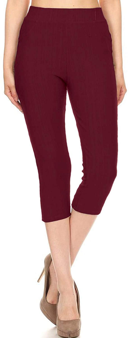 Leggings Depot Premium Quality Women's Cotton Blend Stretch Pull-on Jeggings with Pockets Apparel & Accessories > Clothing > Activewear LEGGINGS DEPOT   