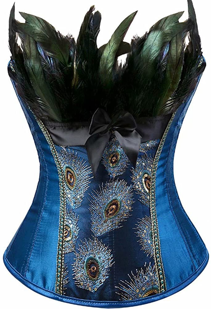 Corset Top Bustier Women'S Overbust Satin Floral Lace up Trim plus Size Bodyshaper Apparel & Accessories > Clothing > Underwear & Socks > Lingerie jutrisujo   
