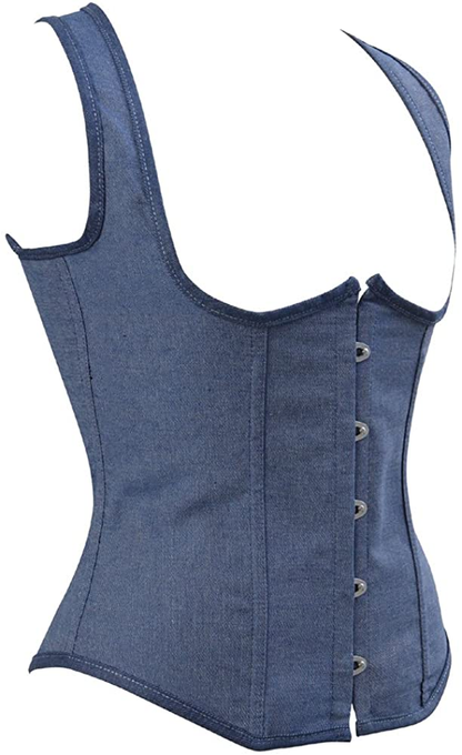 Frawirshau Women'S Gothic Steampunk Corset Bustier Waist Cincher Underbust Corset Vest Tank Top Apparel & Accessories > Clothing > Underwear & Socks > Lingerie frawirshau   