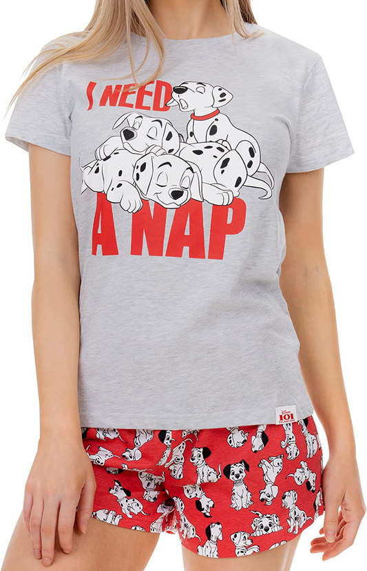 Disney Womens Pajamas 101 Dalmatians Apparel & Accessories > Clothing > Sleepwear & Loungewear > Pajamas Disney Small  