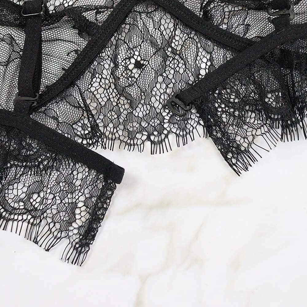 Women Lingerie Sexy Bra and Panties Set Lace Strap Bralette Lingerie Set Apparel & Accessories > Clothing > Underwear & Socks > Lingerie KLONKEE   