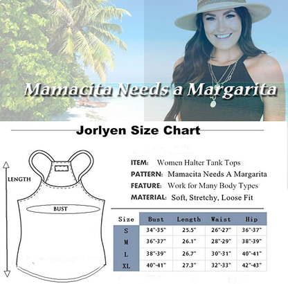 Mamacita Needs a Margarita Women Funny Shirts Workout Tops Graphic Beach Holiday Outfit Tees Apparel & Accessories > Clothing > Activewear Kylie Max   