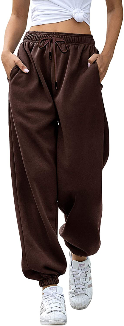VINMEN Cinch Bottom Sweatpants for Women with Pockets Apparel & Accessories > Clothing > Activewear Kylie Max   