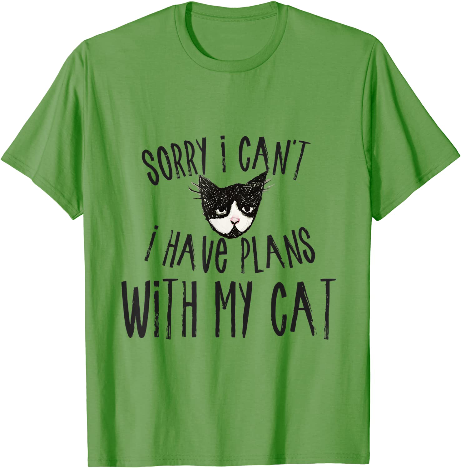 Sorry I can't I have plans with my Cat T-Shirt Arts & Entertainment > Party & Celebration > Gift Giving Caterpillar Grass Men Small