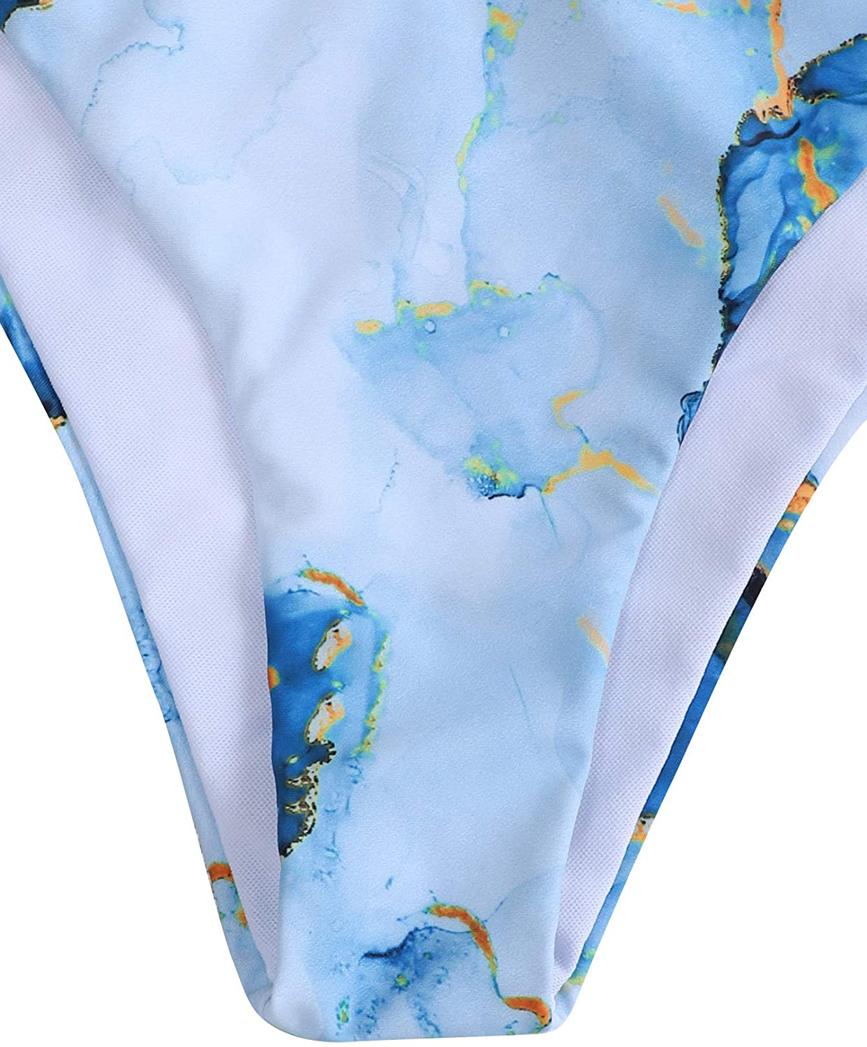 SOLY HUX Women'S 3 Piece Tie Dye Bikini Set Swimsuit with Sarongs Cover Ups Beach Skirt Bathing Suit Apparel & Accessories > Clothing > Swimwear Kylie Max   