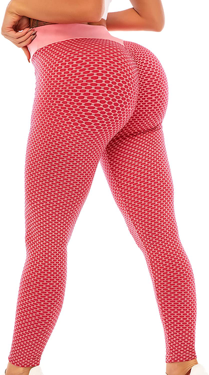 ViCherub Leggings for Women Scrunch Butt Lifting TIK Tok Yoga Pants Peach Lift High Waisted, Workout Tummy Control Tights Apparel & Accessories > Clothing > Activewear ViCherub Coral Pink 4X-Large 