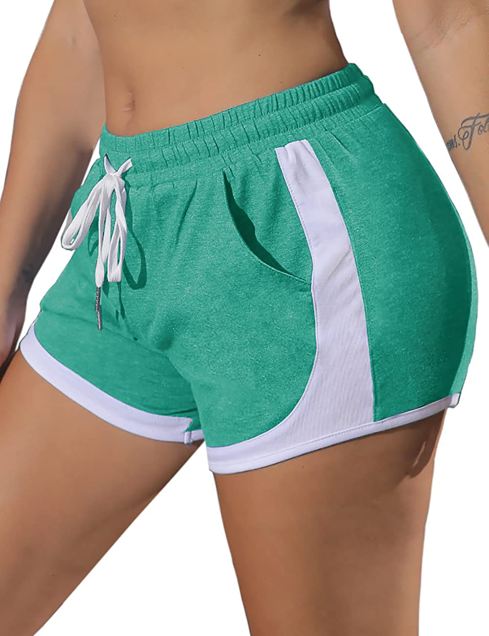 WIHOLL Womens Shorts for Summer Workout Running Shorts with Pockets Drawstring Apparel & Accessories > Clothing > Shorts Kylie Max   