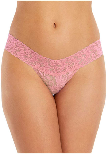 hanky panky, Signature Lace Low Rise Thong, One Size (2-12) Apparel & Accessories > Clothing > Underwear & Socks > Underwear hanky panky Pink Lady One Size 