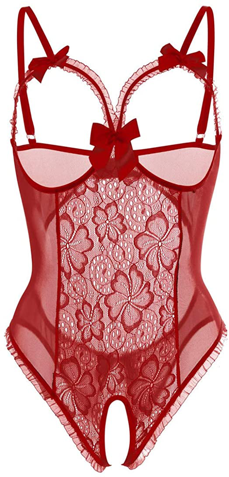 Women Sexy Teddy Lingerie One Piece Lace Babydoll Bodysuit Nightie plus Size S-3XL Apparel & Accessories > Clothing > Underwear & Socks > Lingerie Kylie Max   