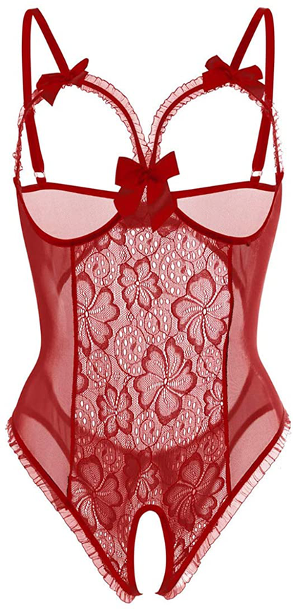 Women Sexy Teddy Lingerie One Piece Lace Babydoll Bodysuit Nightie plus Size S-3XL Apparel & Accessories > Clothing > Underwear & Socks > Lingerie Kylie Max   
