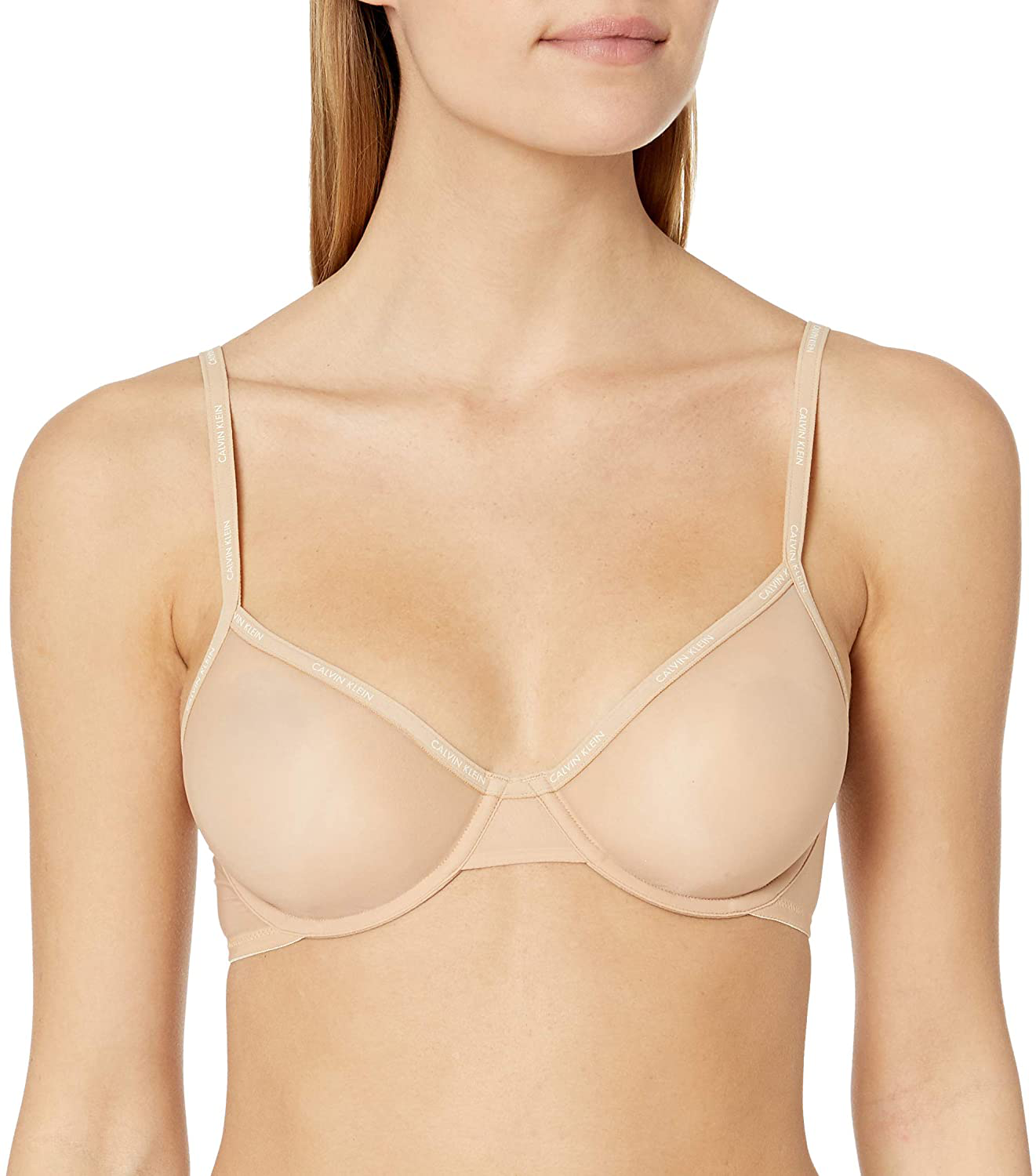 Calvin Klein Women'S Sheer Marquisette Unlined Demi Bra Apparel & Accessories > Clothing > Underwear & Socks > Bras Kylie Max   