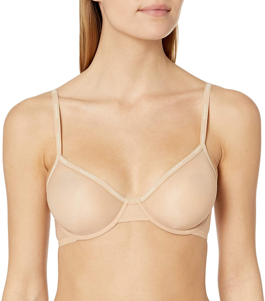 Calvin Klein Women'S Sheer Marquisette Unlined Demi Bra Apparel & Accessories > Clothing > Underwear & Socks > Bras Kylie Max   