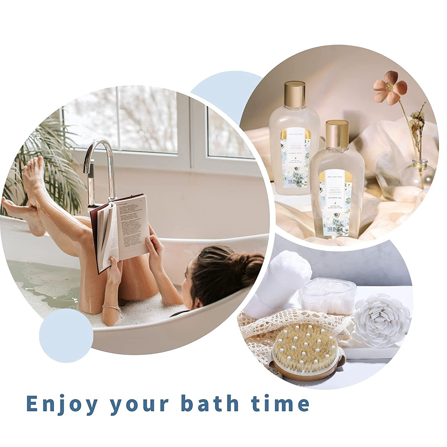 Spa Gift Baskets, Spa Luxetique Spa Gifts for Women, Luxury 15pcs Spa Gift Set Includes Bath Bombs, Essential Oil, Hand Cream, Bath Salt and Handmade Tote Bag, Christmas Gifts for Women Arts & Entertainment > Party & Celebration > Gift Giving spa luxetique   