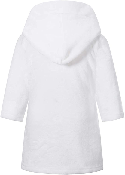 Umeyda Girls Robe,Cute & Fleece Hooded Robe with Belt for Girls, 12 Months - 18 Years Apparel & Accessories > Clothing > Sleepwear & Loungewear > Robes Kylie Max   
