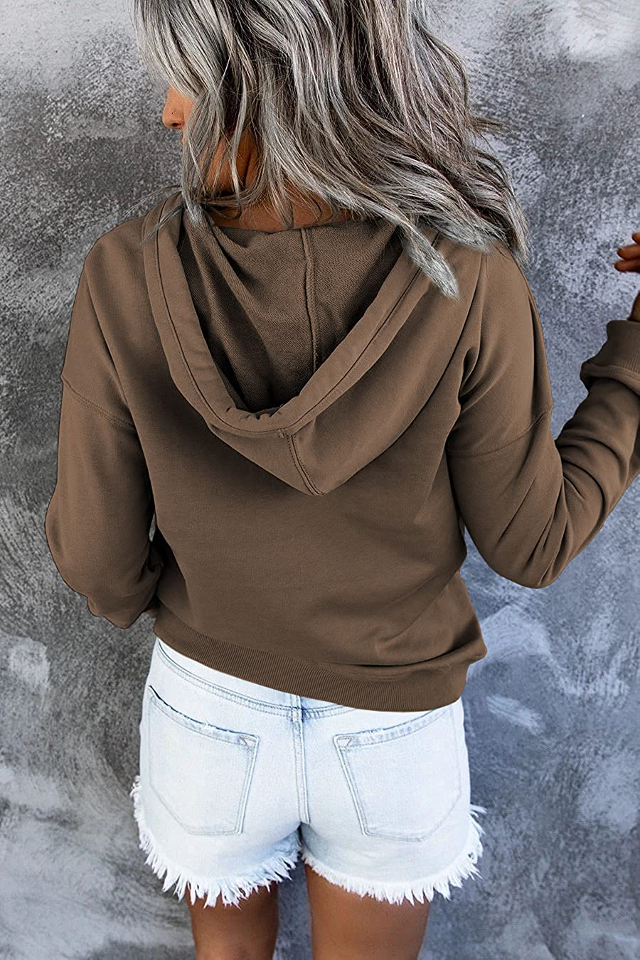 Ezymall Womens Casual Hoodies Pullover Tops Drawstring Long Sleeve Sweatshirts Fall Clothes with Pocket Apparel & Accessories > Clothing > Activewear Kylie Max   
