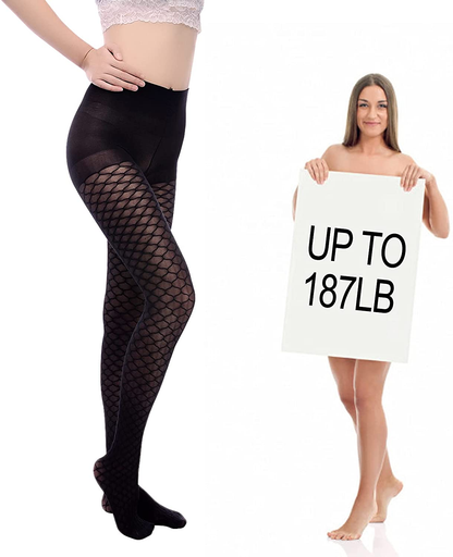 C4N Women'S Fishnet Tights Shaping Pantyhose for Women Sheers Slim High-Waist Transparent Fishnet Stockings Apparel & Accessories > Clothing > Underwear & Socks > Shapewear C4N   