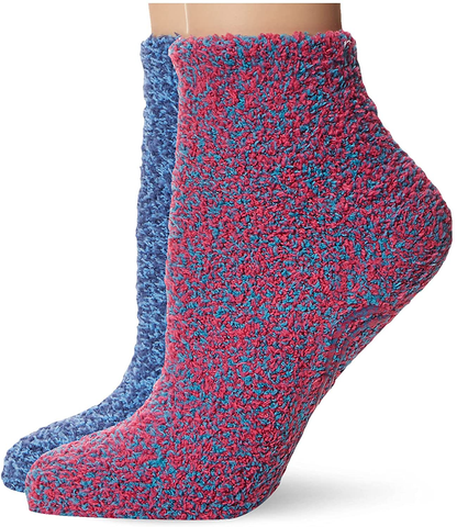 Dr. Scholl's womens Spa Socks (2pk) Arts & Entertainment > Party & Celebration > Gift Giving Dr. Scholl's Blue Shoe Size: 4-10 