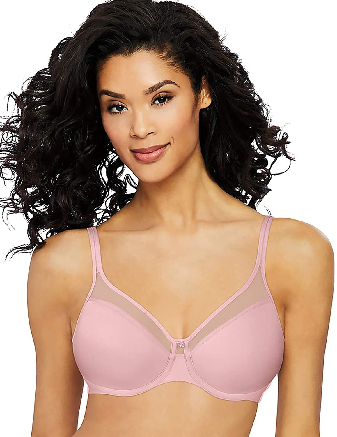 Bali Women's One Smooth U Ultra Light Illusion Neckline Underwire Bra DF3439 Apparel & Accessories > Clothing > Underwear & Socks > Bras Bali Women's IA - Bras Hush Pink 36C 