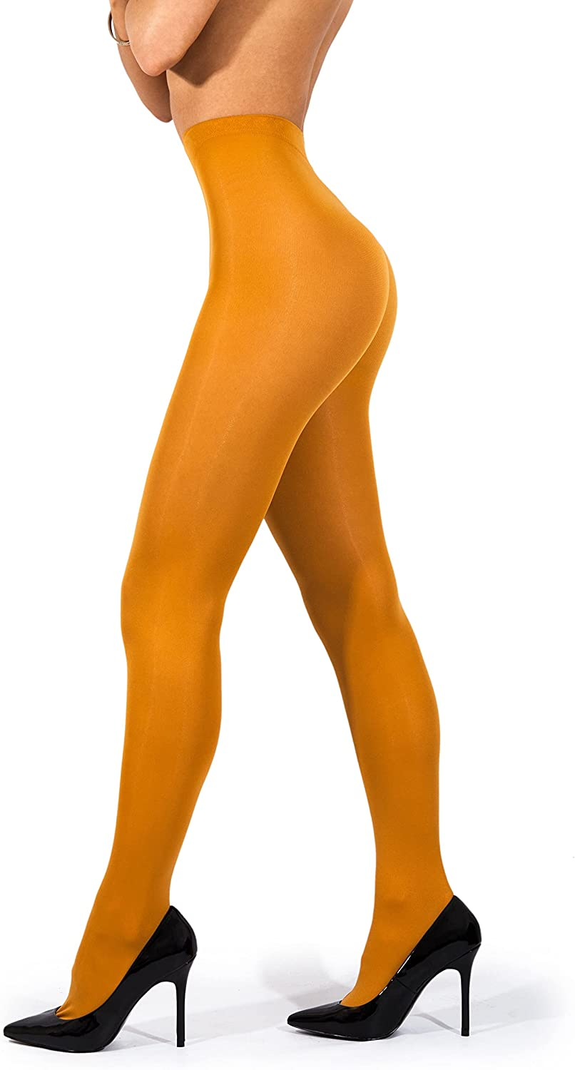 Sofsy Opaque Microfibre Tights for Women - Invisibly Reinforced - Footed Pantyhose High Waist for Women 40Den [Made in Italy] Apparel & Accessories > Clothing > Underwear & Socks > Shapewear KYLIE MAX   