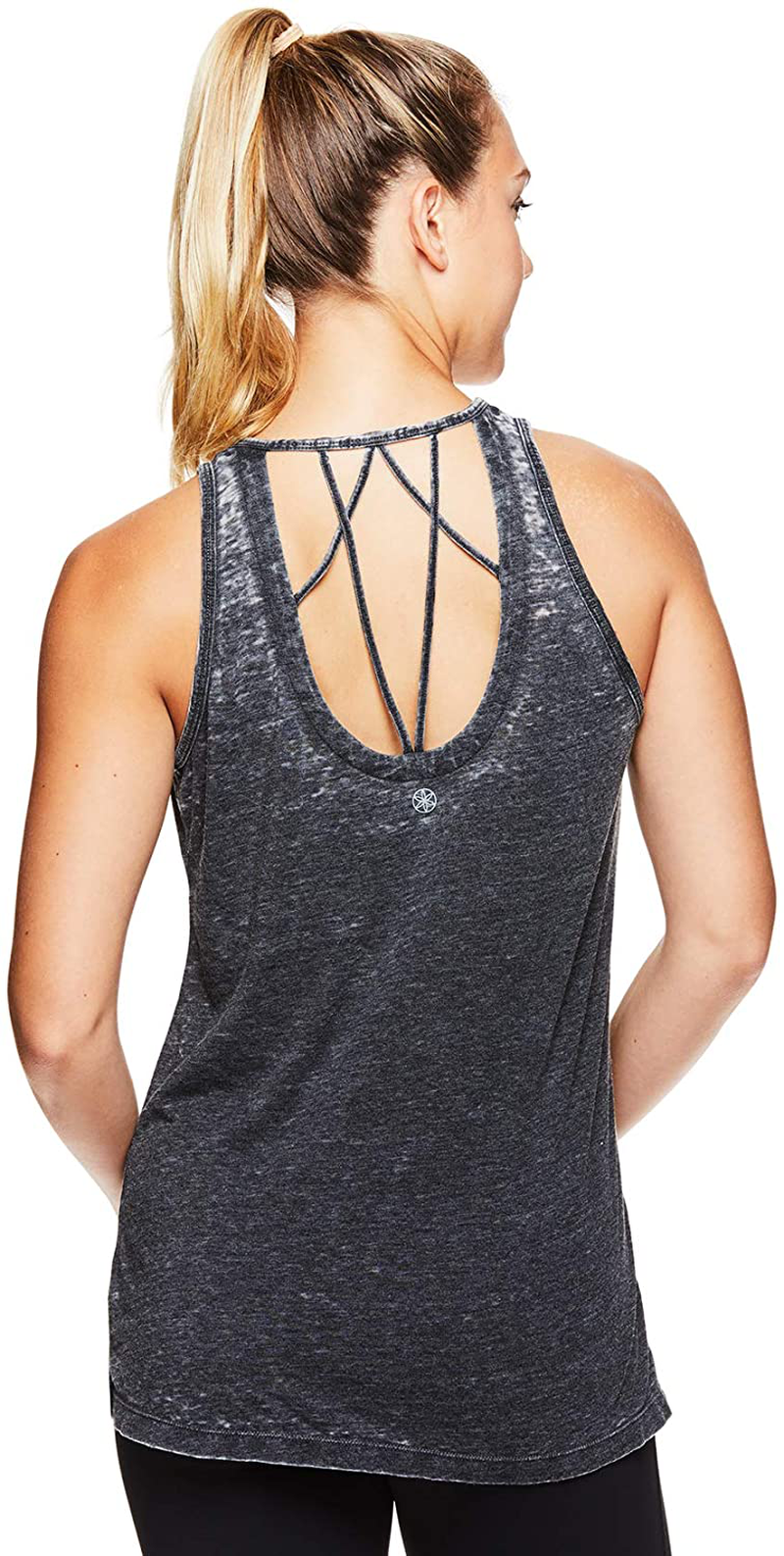 Gaiam Women'S Open Back Yoga Tank Top - Sleeveless Racerback Workout & Gym Shirt Apparel & Accessories > Clothing > Activewear Kylie Max   