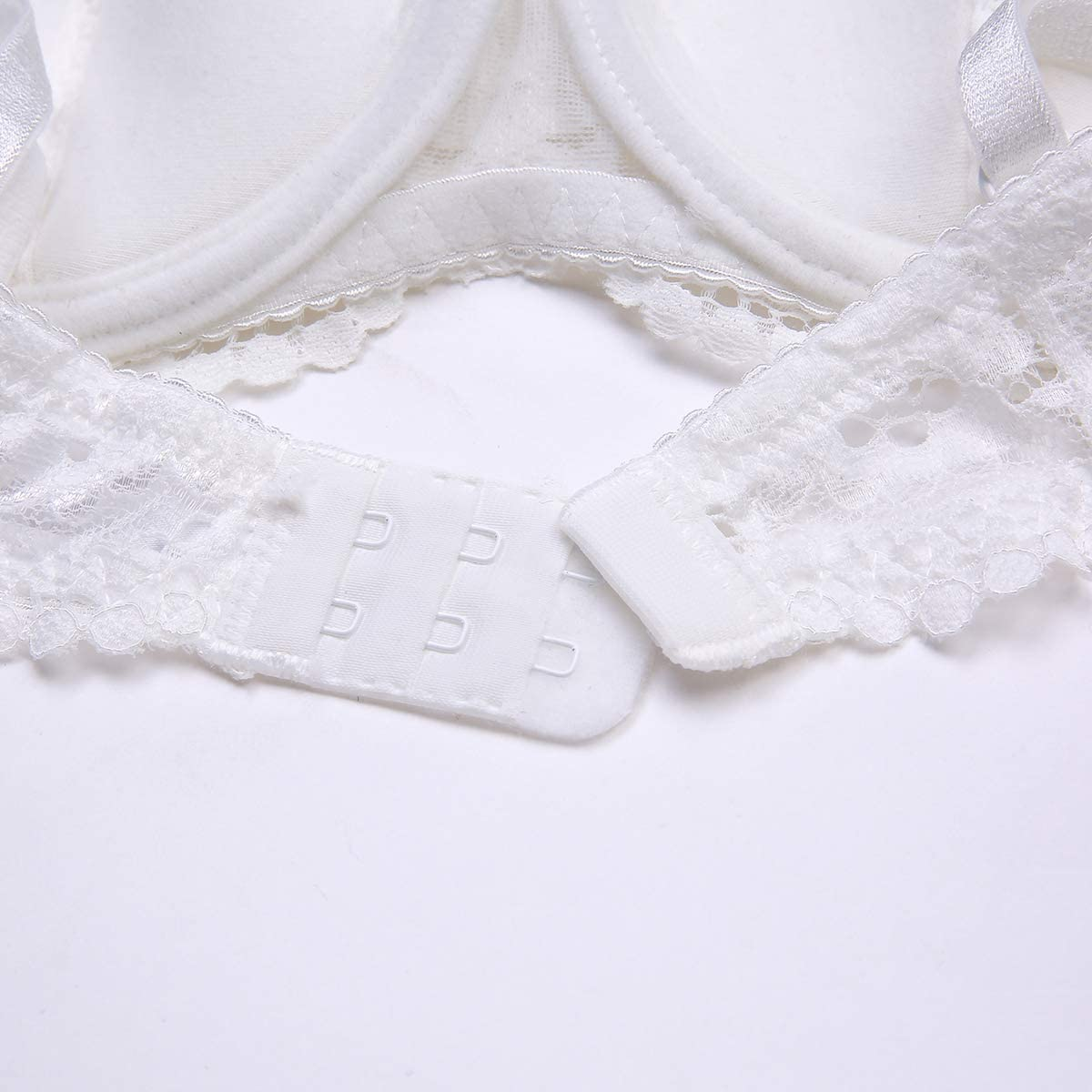 Women Push up Bras Set Lace Lingerie Bra Panties Garter Stocking 4Pcs/Lot Apparel & Accessories > Clothing > Underwear & Socks > Lingerie Varsbaby   
