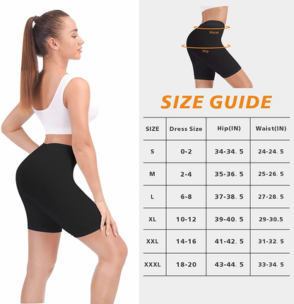 Reamphy 3 Pack Slip Shorts for Women under Dress,Comfortable Smooth Yoga Shorts,Workout Biker Shorts Apparel & Accessories > Clothing > Underwear & Socks > Shapewear Reamphy   