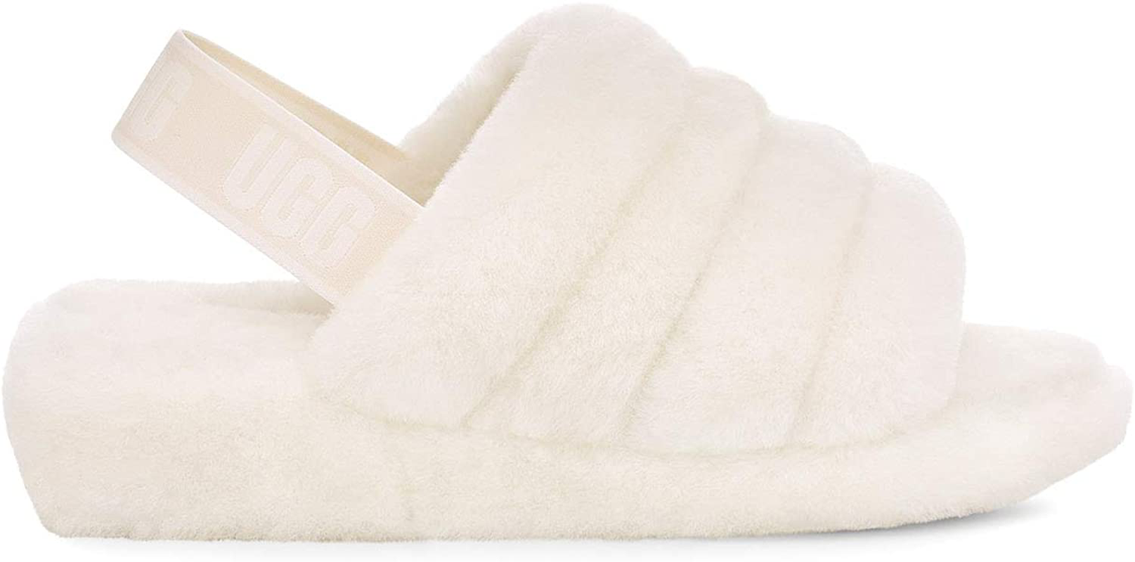UGG Women's Fluff Yeah Slide Slipper Arts & Entertainment > Party & Celebration > Gift Giving UGG White 5 