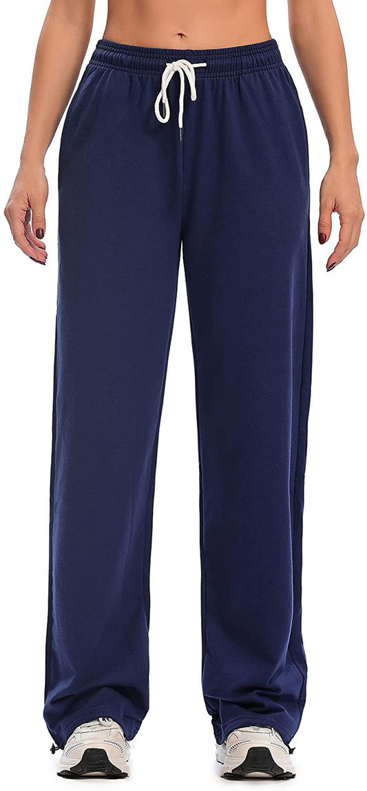 Cakcton Women'S Sweatpants with Pockets Joggers High Waisted Loose Workout Yoga Lounge Drawstring Active Casual Sports Pants Apparel & Accessories > Clothing > Activewear Kylie Max   