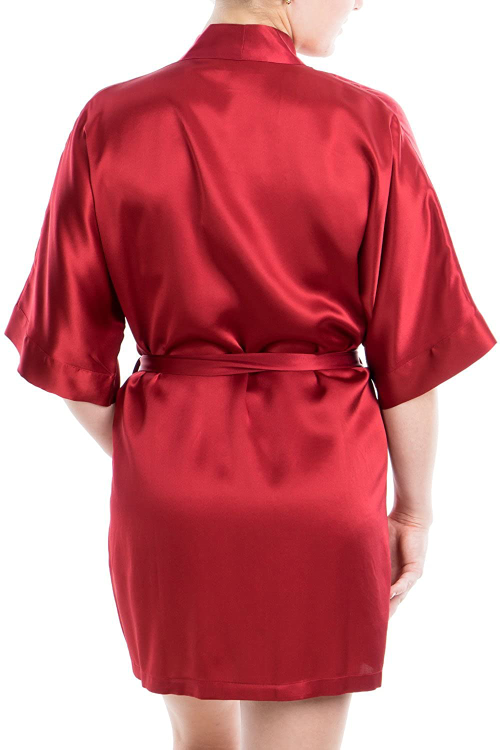 OSCAR ROSSA Women'S Luxury Silk Sleepwear 100% Silk Sexy Short Robe Kimono Apparel & Accessories > Clothing > Sleepwear & Loungewear > Robes OSCAR ROSSA   
