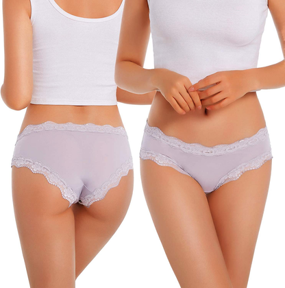 VEENXTHA Womens Underwear Hipster Panties 5 Pack Smooth Stretch Microfiber Briefs  VEENXTHA   
