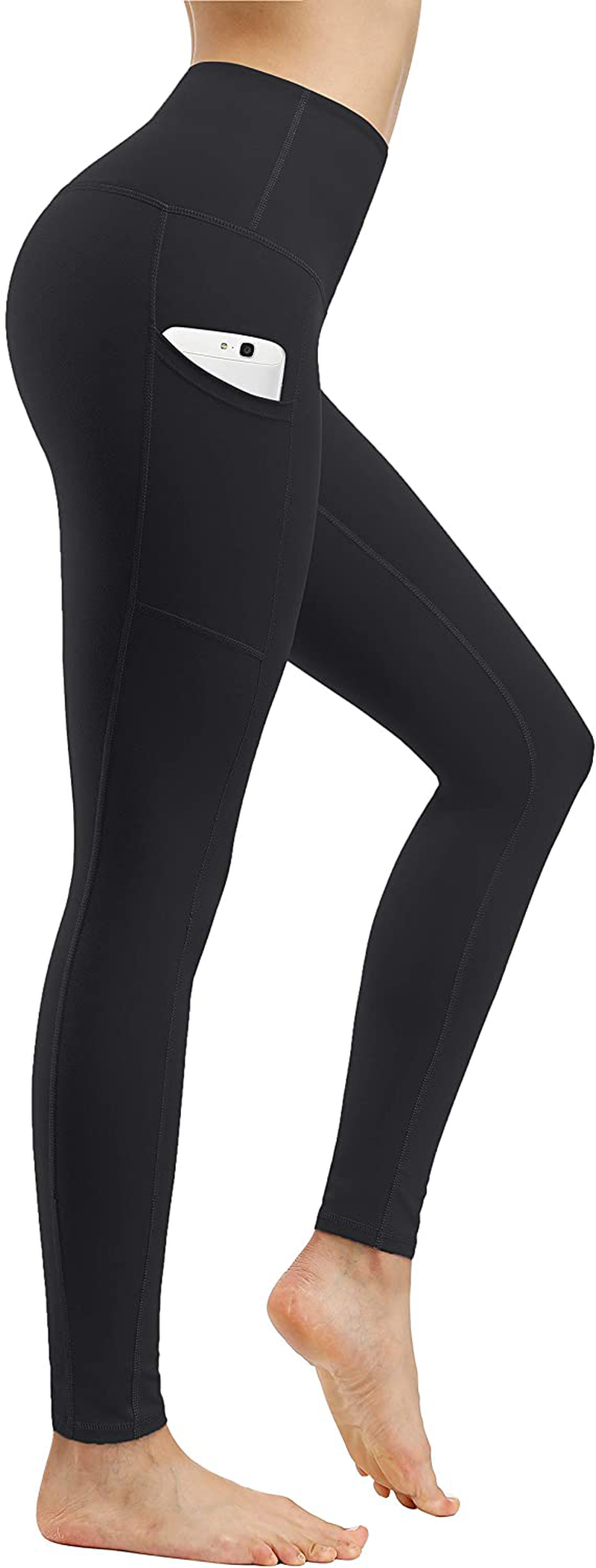 Fengbay 2 Pack High Waist Yoga Pants, Pocket Yoga Pants Tummy Control Workout Running 4 Way Stretch Yoga Leggings Apparel & Accessories > Clothing > Activewear Fengbay   
