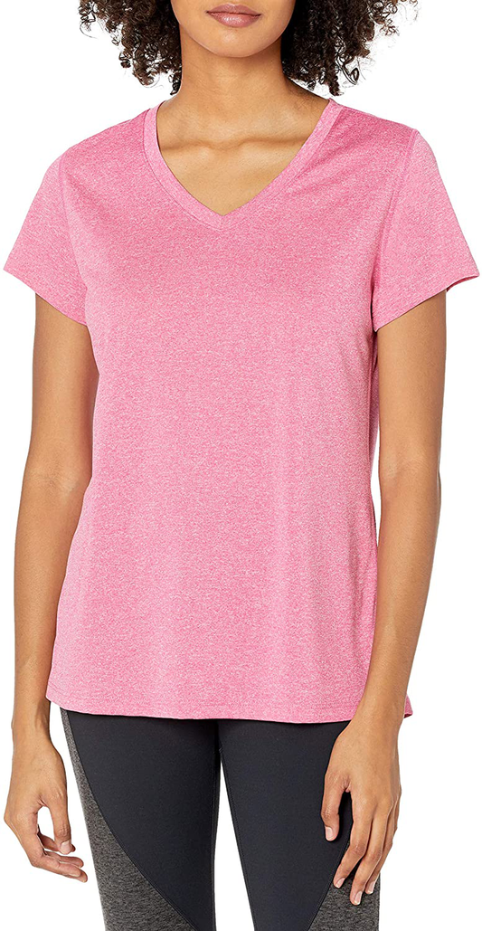 Hanes Sport Women'S Heathered Performance V-Neck Tee Apparel & Accessories > Clothing > Activewear Kylie Max   