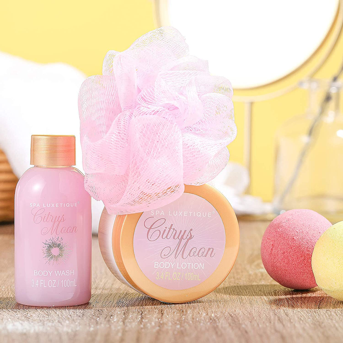 Spa Bathrobe and Slippers - Spa Luxetique Spa Gifts for Women, Flannel and Soft Bath Robe, Bath and Body Gift Set, Home Spa Gift Set Includes Bathrobe and Slippers, Bath Bombs, Body Lotion Apparel & Accessories > Clothing > Sleepwear & Loungewear > Robes Kylie Max   