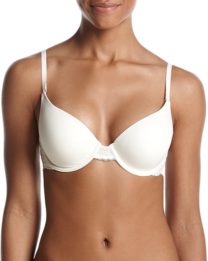 Maidenform Women's Natural Boost Demi Bra 09428 Apparel & Accessories > Clothing > Underwear & Socks > Bras Maidenform Ivory/Pink Pirouette 36D 