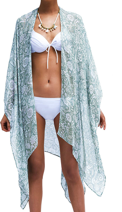 Moss Rose Women Summer Bikini Kimono Bathing Suit Cover Ups for Swimwear Apparel & Accessories > Clothing > Swimwear Kylie Max   