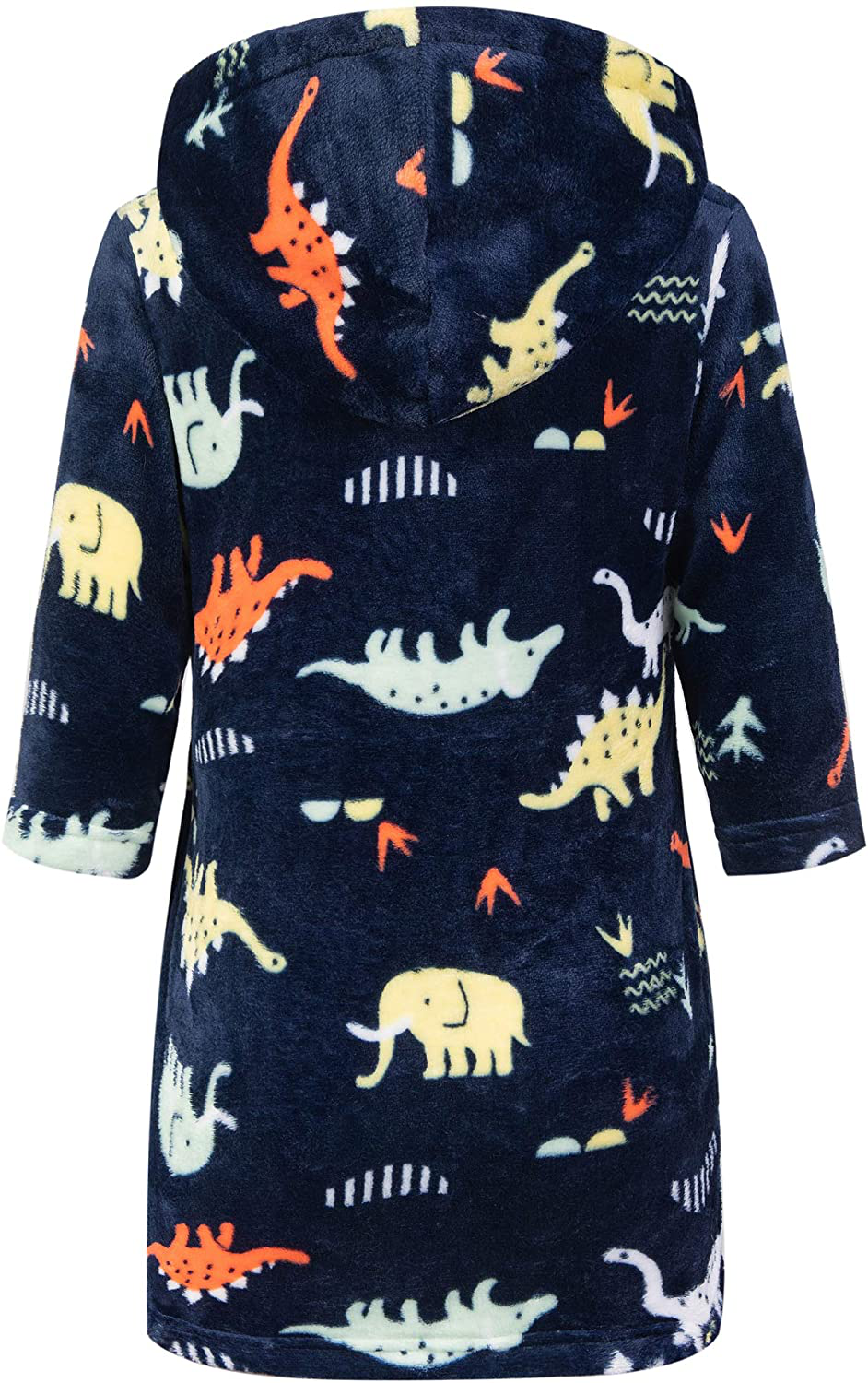 Kids Little Boys Girls Cartoon Animal Hooded Bathrobe Toddler Robe Pajamas Sleepwear Apparel & Accessories > Clothing > Sleepwear & Loungewear > Robes Kylie Max   