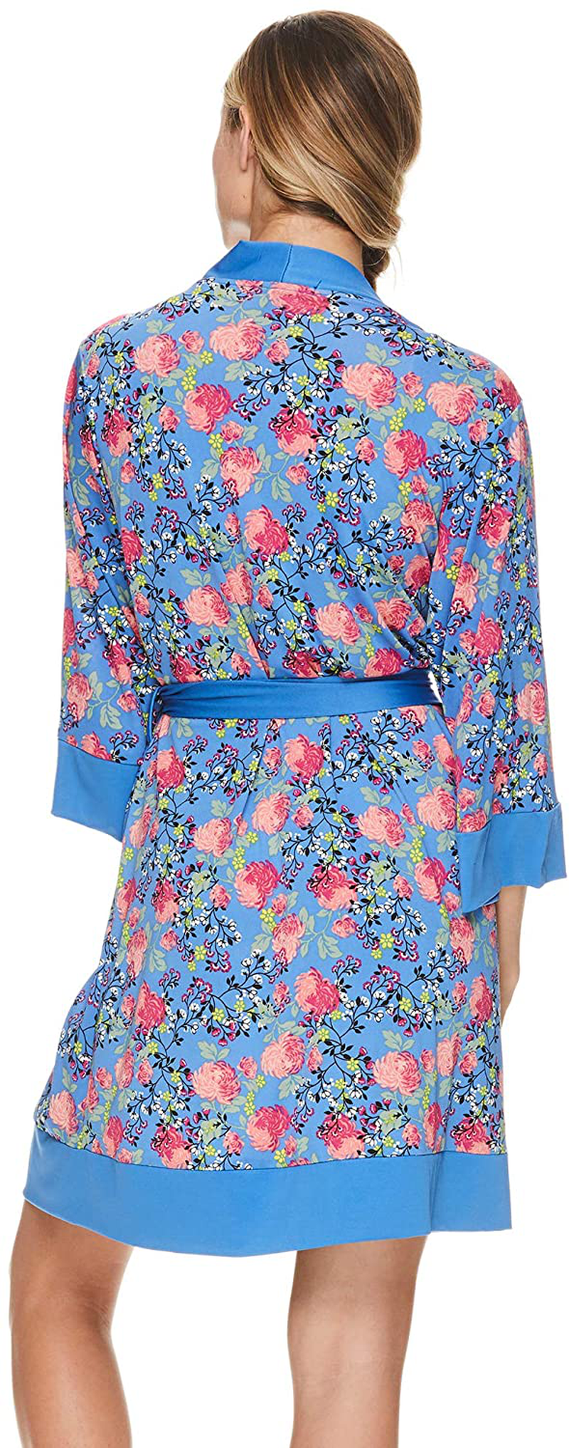 Tahari Womens Printed Kimono Belted Robe Bathrobe Apparel & Accessories > Clothing > Sleepwear & Loungewear > Robes Kylie Max   