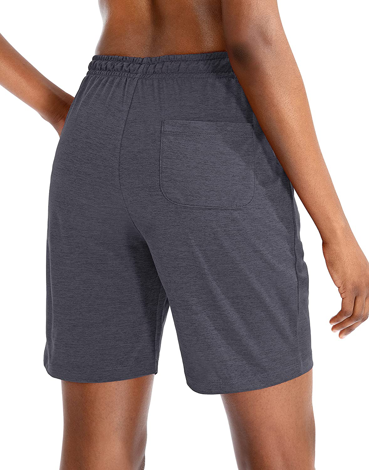 G Gradual Women'S Bermuda Shorts Jersey Shorts with Deep Pockets 7" Long Shorts for Women Lounge Walking Athletic Apparel & Accessories > Clothing > Shorts Kylie Max   