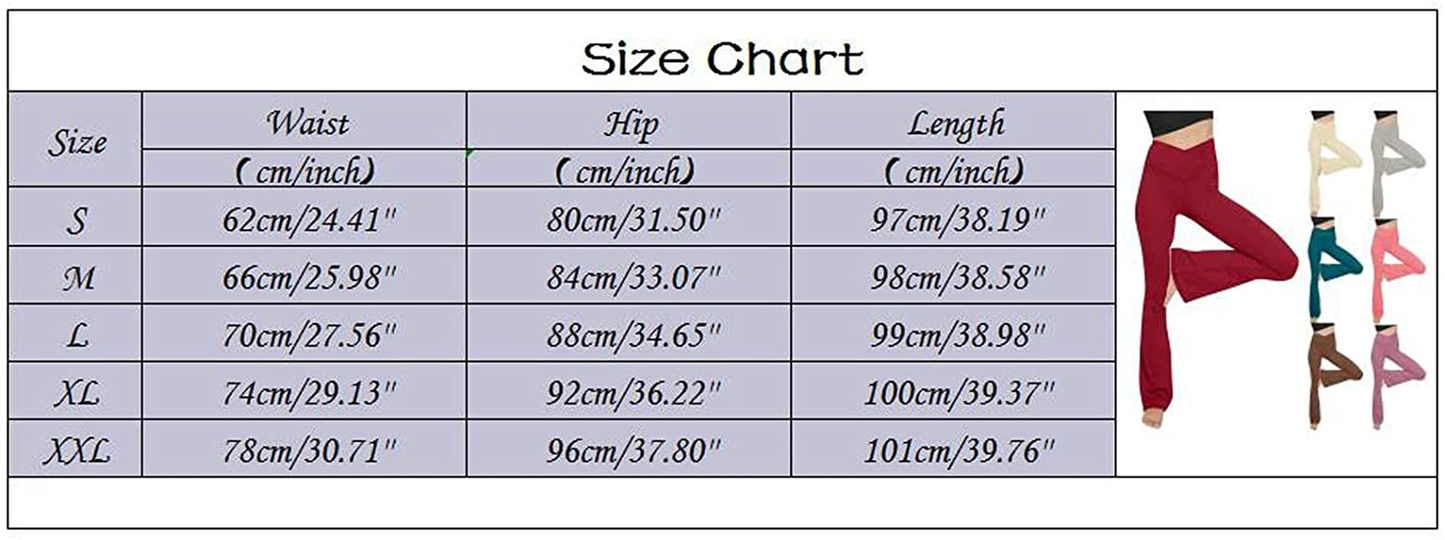 Burband Womens Bootcut Yoga Pants Tummy Control Non See through High Waisted Lounge Pants Bootleg Work Pants Dress Pants Apparel & Accessories > Clothing > Underwear & Socks > Shapewear Burband   