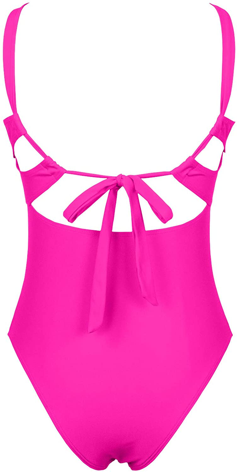 Ioiom Women'S Sexy Front Cross One Piece Swimsuits High Waisted Tummy Control Bathing Suits Apparel & Accessories > Clothing > Swimwear Kylie Max   