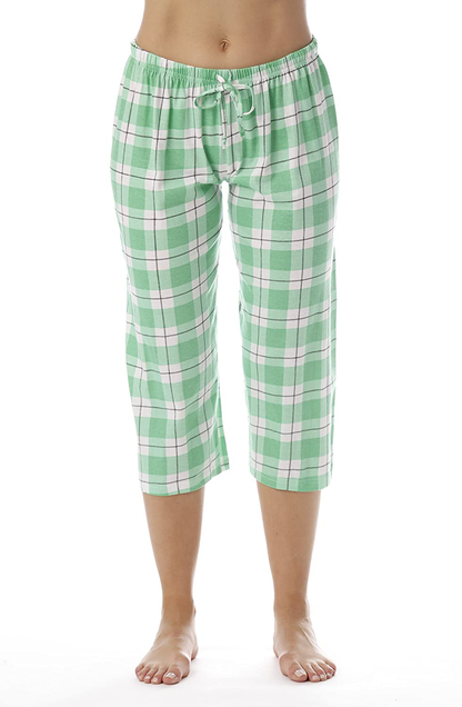 Just Love 100% Cotton Women Pajama Capri Pants Sleepwear Apparel & Accessories > Clothing > Sleepwear & Loungewear > Pajamas Kylie Max   