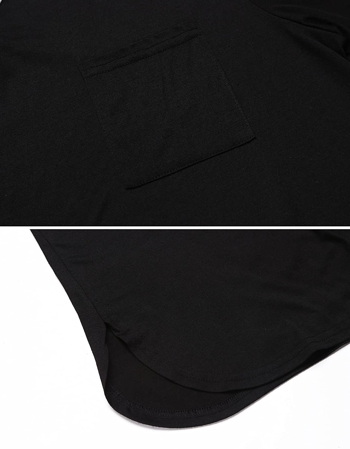 Ekouaer Men'S Nightshirt Nightwear Comfy Big&Tall Short Sleeve Henley Sleep Shirt Apparel & Accessories > Clothing > Sleepwear & Loungewear > Nightgowns Kylie Max   